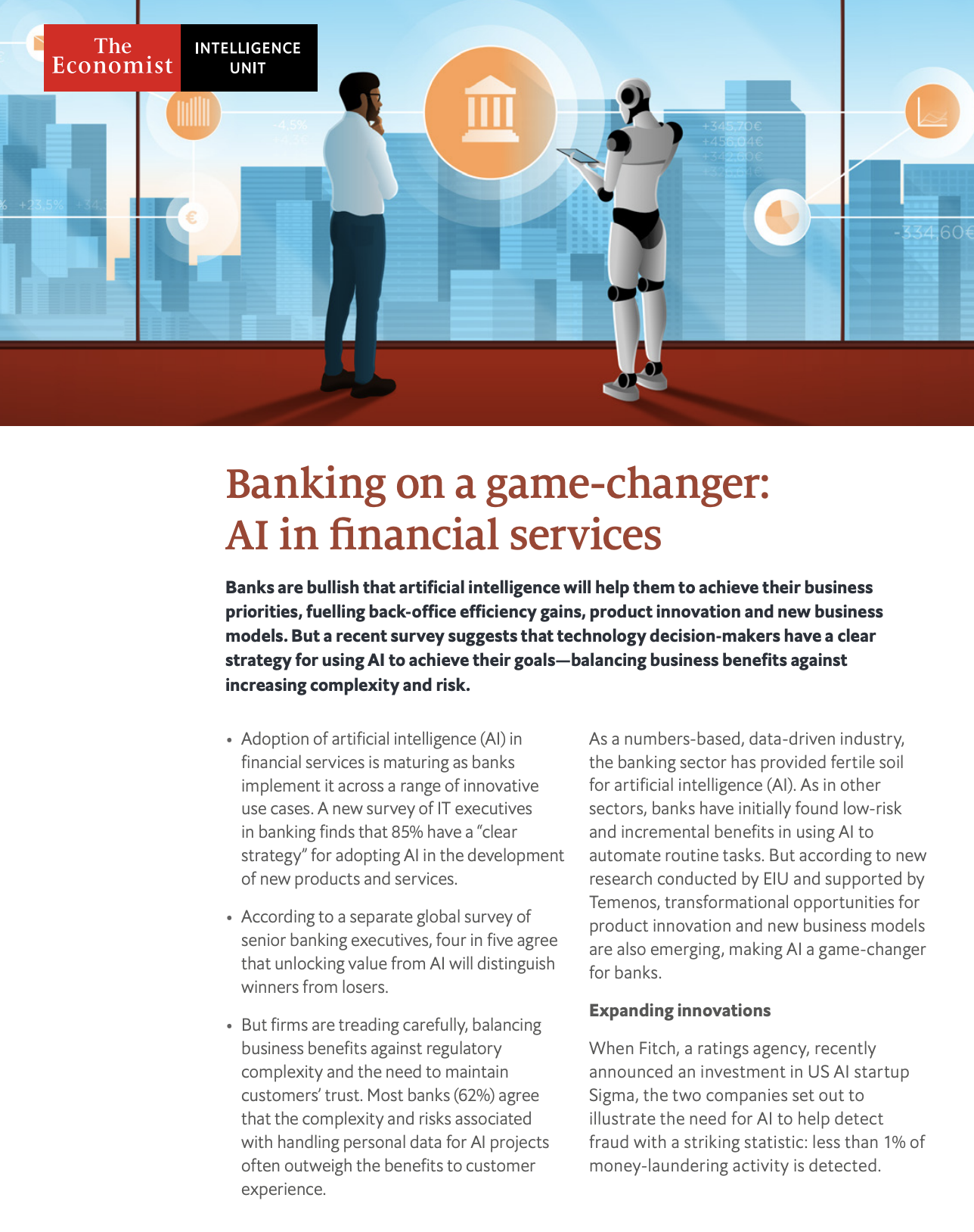 AI Digital Library - The Economist - Banking on a game-changer: AI in ...