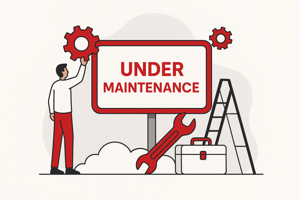 Website in maintenance